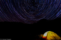 Wind River - Star Trails Over Tent