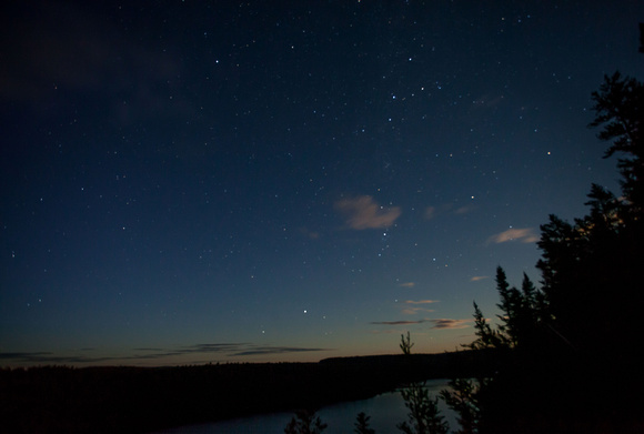 BWCA - Clearwater Lake - Stars and Moon Glow - 101_7982